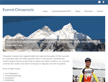 Tablet Screenshot of everestchiropractic.com